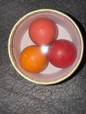 EOS Holiday Lip Balm Spheres, Strawberry Kiwi, Pink Grapefruit, Orange Blossom