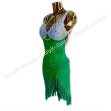 jz Handmade Women Samba Ballroom Swing Salsa Rumba Latin Dance Dress RHYTHM