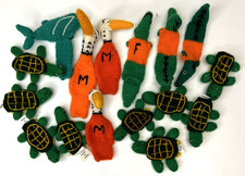 Knitted/Crochet Finger Puppet Miami Sport Mascot Dolphin Marlin Ibis Handmade 16