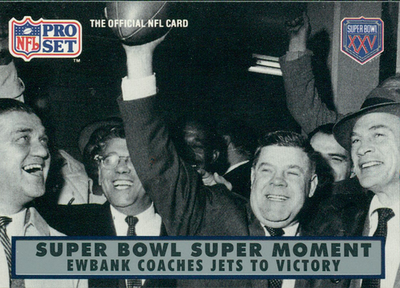 #ad 1990 Pro Set Super Bowl XXV Silver Anniversary Weeb Ewbank #138 RC $1.88