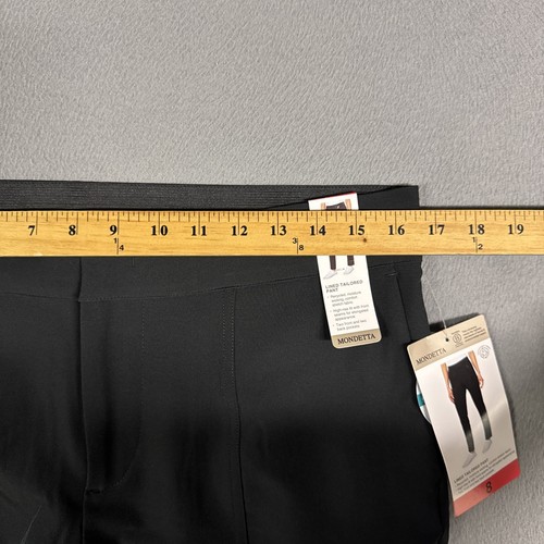 Mondetta Pants Women’s 8 Black Lined Tailored Pant Stretch Polyester Blend NWT - Picture 6 of 11