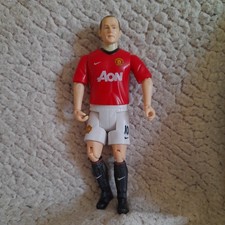 Match Stars Manchester United Wayne Rooney No.10 Football Posable Figure 18cm
