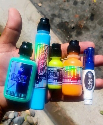 5 Piece mop set, Krink K-60, Mop Paint Marker Junobo Grog Ironlak Dang