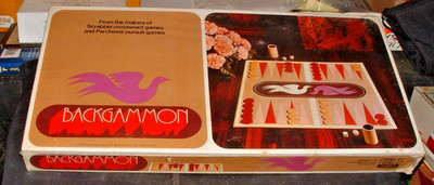 Vintage NOS 1975 Backgammon Board Game Selchow & Righter New Factory SEALED