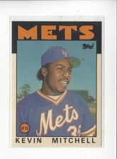 1986 Topps Traded Tiffany #74T Kevin Mitchell Rookie RC Mets Giants