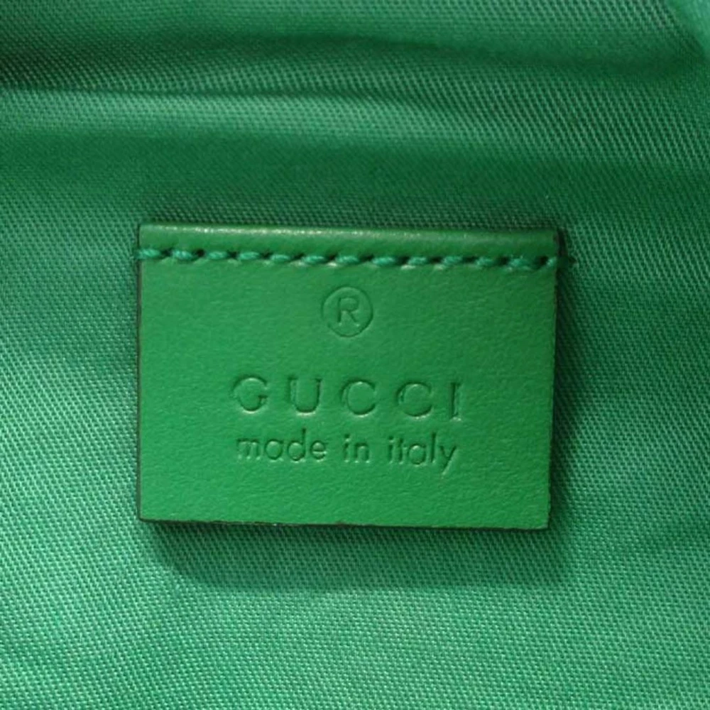 GUCCI Star Green Belt Bag for Kids and Adults 10.2x4.7 Inches 33in Strap Unused