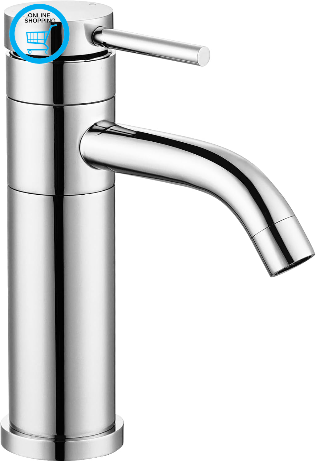 Bathroom Sink Taps with 360° Swivel Spout, Basin Mixer Tap Monobloc Single Lever