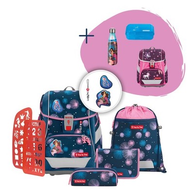 Step by Step Schulranzen Set 2IN1 PLUS Mermaid Delia 9-tlg Kinder Mädchen