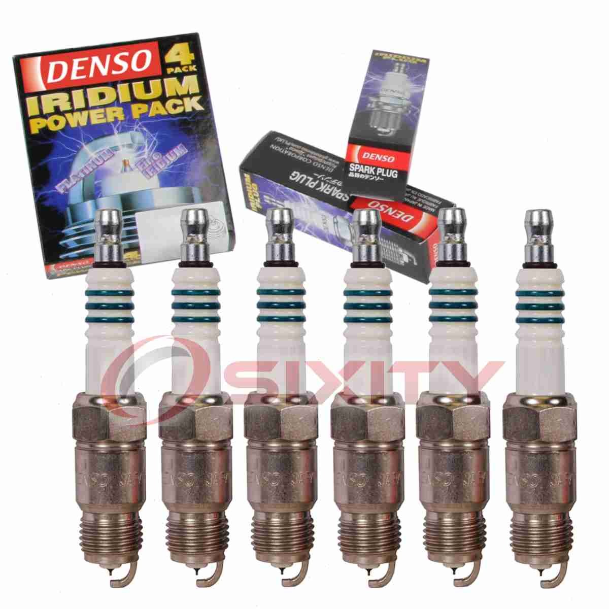 6 pc Denso Iridium Power Spark Plugs for 1985-1989 Dodge B250 3.7L 3.9L L6 sa