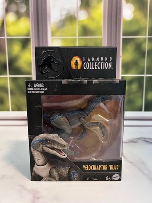 Jurassic World Hammond Collection Velociraptor Blue Figure Mattel