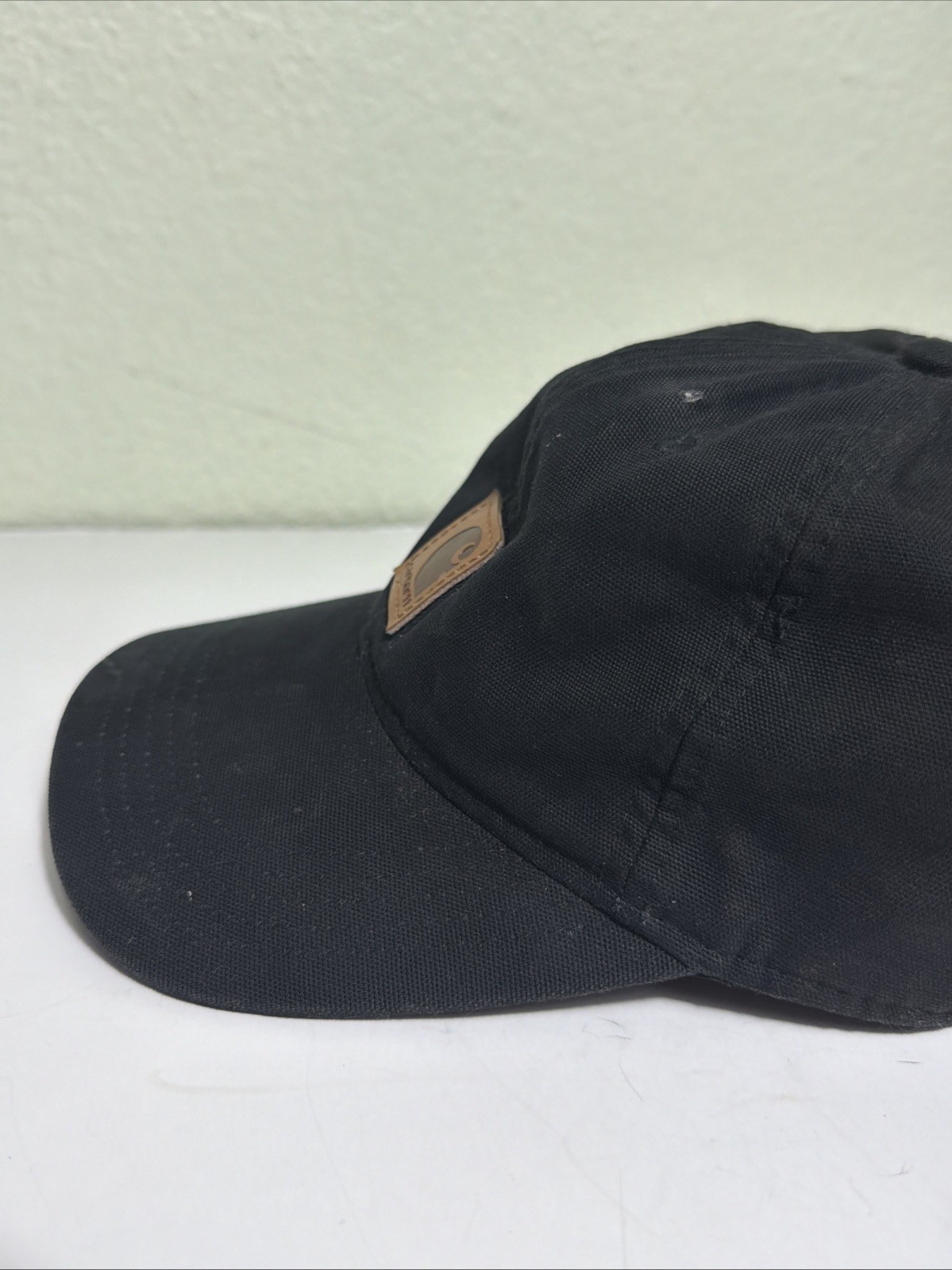 Carhartt Strapback Hat Black Hook Loop Adjustable… - image 10