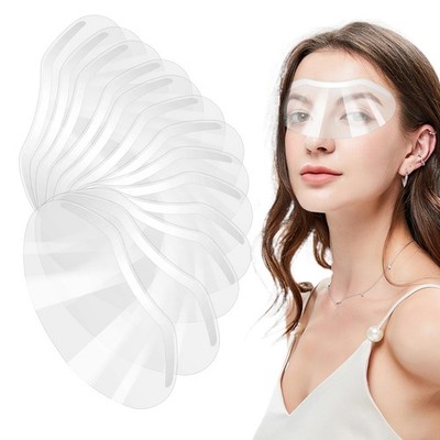 AHQiZFX 100 Stück Dusche Gesicht Augenschutz, Augenbrauenabdeckungen Schutz Transparent