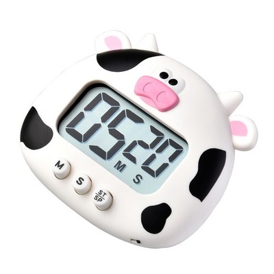 Reusable ABS Electric Cooking Timer Lovely Ox Shape Home Baking Supplies