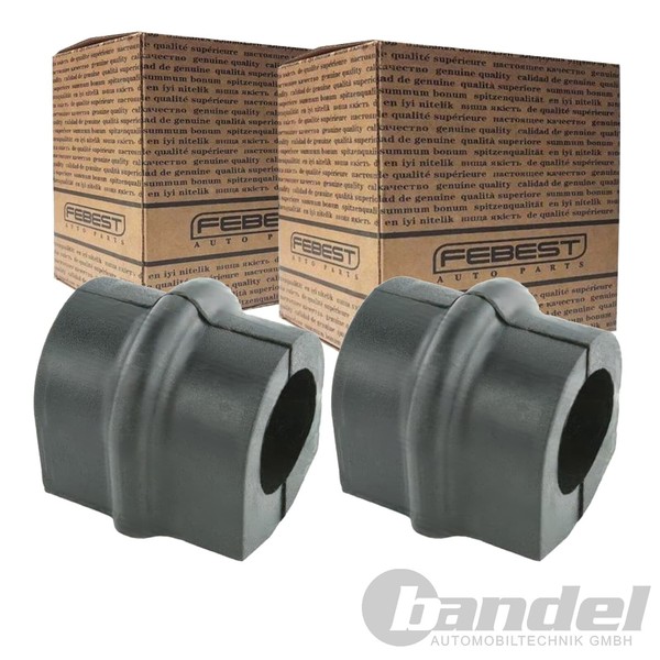 2X Febest Stabilager Buchse Gummilager Stabi Hinten Passend FüR Nissan Primera-image
