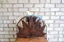 Rustic Magazine Rack Distressed Vinyl Record Storage Rack Haitian Mag. Rack