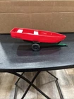 Vintage Nylint Corp Metal Green Boat Trailer Metal & Tonka Plastic Boat Red