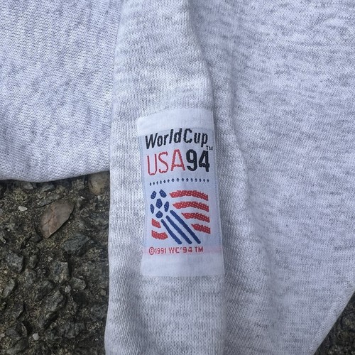 Vintage USA Delta Men’s Grey 1994 Soccer World Cup XXL Jumper - Picture 6 of 11