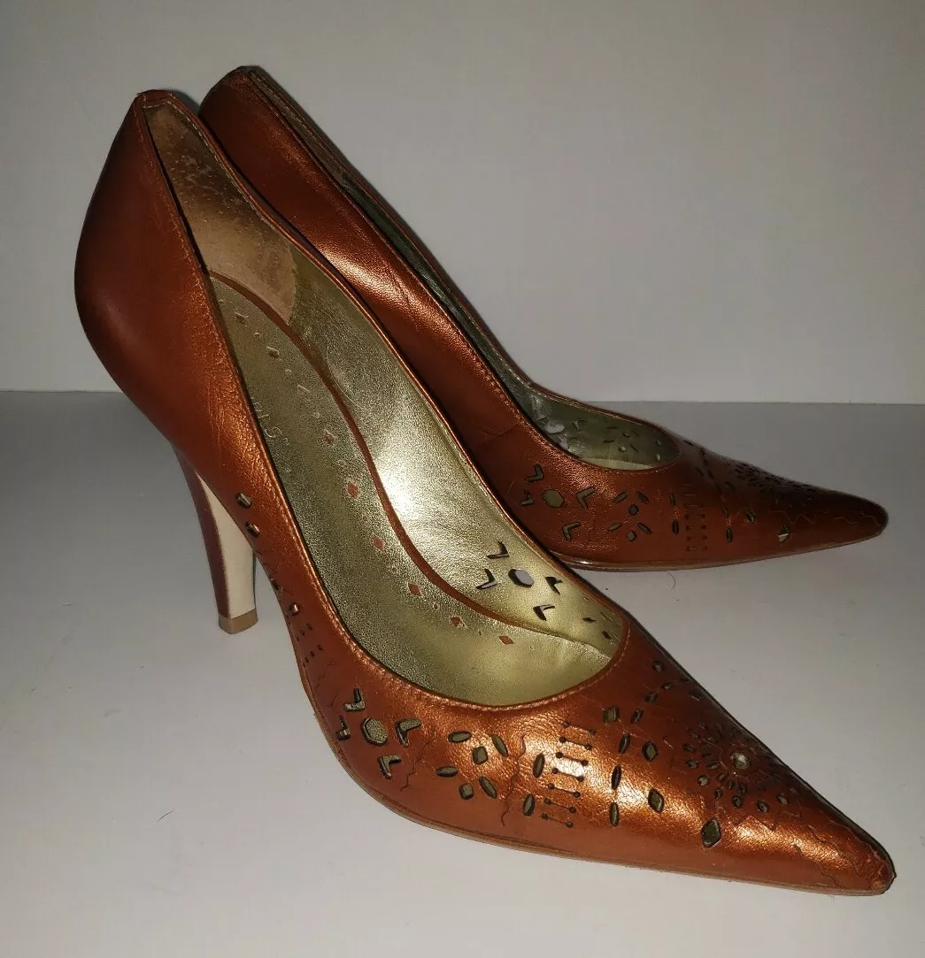Burnt orange stilettos sale