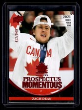 2023-24 Team Canada Juniors Prospectus Momentous Red Zach Dean 412/549 #PM-14