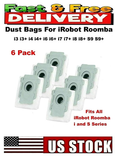 6x Dust Dirt Disposal Bags For iRobot 