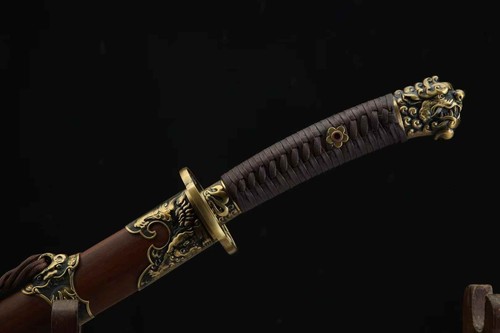 Espada Dao Kung Fu Dinastía Qing China Damasco Acero Navaja Afilada - Imagen 5 de 10