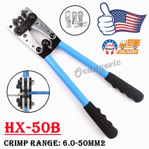 Cable Crimping Tool Professional Terminal Crimper Plier Car Copper Ring Lugs Kit - Picture 21 of 24