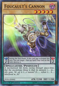 Foucault's Cannon - DUEA-EN002 - Super Rare - Unlimited Edition x3 - Near Mint