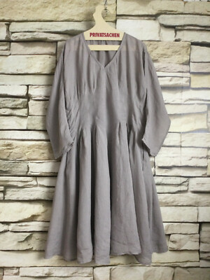 cocon.commerz PRIVATSACHEN BAUMUTTER Kleid aus NETTEL in braungrau Gr. 2-3