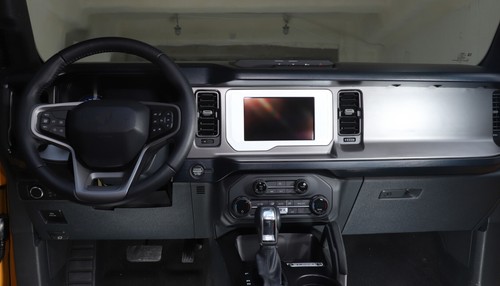 Central Console GPS Navigation Panel Cover Trim Bezels For Ford Bronco 21+ White - Bild 4 von 9