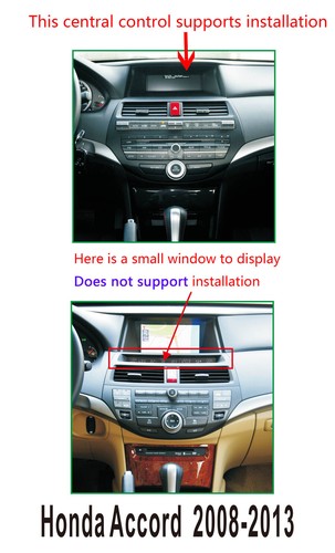 For 2008-12 Honda Accord 9.7'' Vertical Touch Screen Android 9.1 Radio GPS 2+32G - Foto 2 di 12