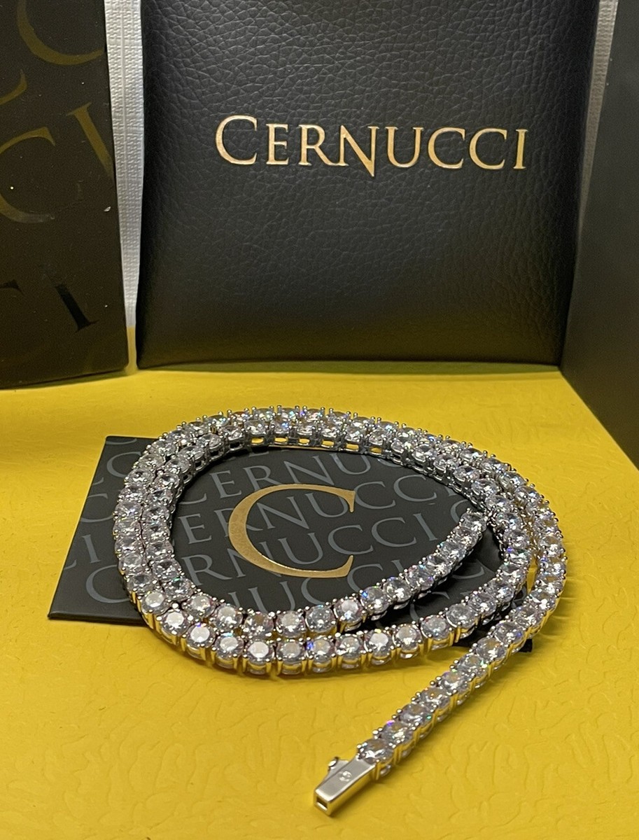 関税/送料込み【CERNUCCI】10MMクラスターテニスチェーン 2.5mm Micro Tennis Chain – Cernucci US