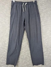 Fair Harbor Pants Mens XL Gray Drawstring Performance Tech Bottoms Zip Pocket
