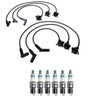 Denso Wire Set 8mm & 6 Iridium Power Spark Plugs 0.044 Kit For Mazda 3.0L V6