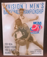 #1175 2001 NCAA BASKETBALL MIDWEST REGION FIRST & SECOND ROUND KEMPER ARENA 2001