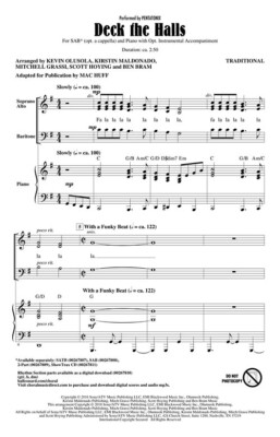 Deck the Halls Pop Choral Series SAB opt. a cappella Pentatonix