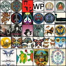 Assorted Vinyl Bumper Stickers Window Decals And Paper Postcard Stickers