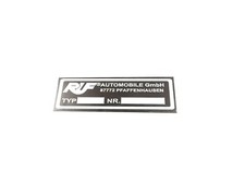Data Plate Fits To Vintage Classic  Ruf Automobile Gmbh V403-8