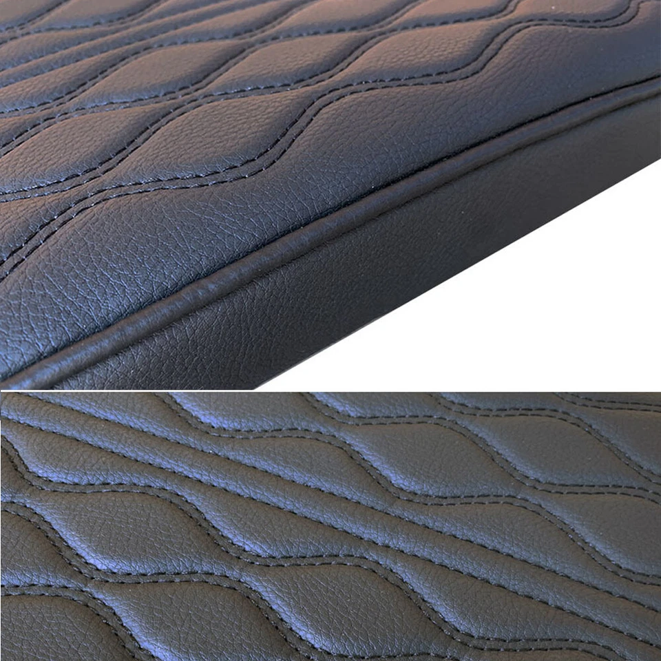 Caja de reposabrazos de cuero PU para automóvil almohadilla cojín consola central automática reposabrazos caja de asiento  Foto 2 de 4