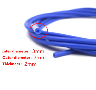 Tubo De Silicona De 3 Mm (Interior) / 7 Mm (Exterior) – Manguera Turbo Boost, Válvula Refrigerante – Marca ZAP (Reino Unido)