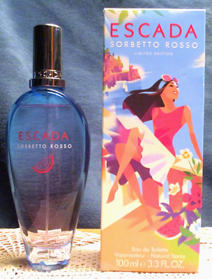 ESCADA Sorbetto Rosso 3.3 fl. oz. Eau de Toilette Spray Limited Edition NIB!