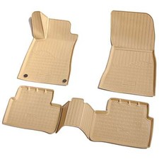 3D Gummi Fussmatten passend für MERCEDES CLA | C118 X118 | ab 2018>|  beige