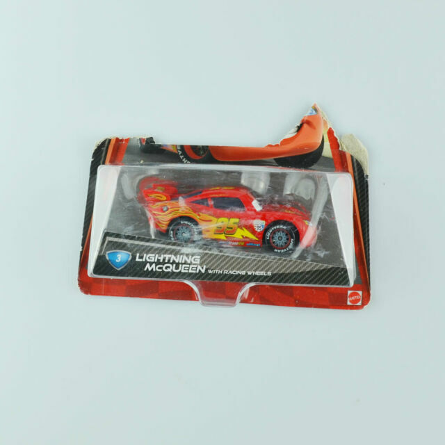 Disney Pixar Cars 2 Lightning Mcqueen With Racing Wheels Diecast 1 55 For Sale Online Ebay