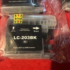 Printer Ink cartridge for Brother LC-203 Series Lot Of 10 B, Y, C, M
