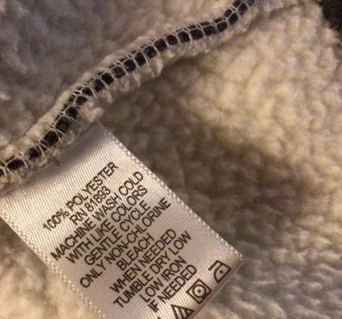 Denim & Co. Womens Size M Gray Zip Front Hooded Sherpa Lined Fleece Jacket Coat - Picture 6 of 7