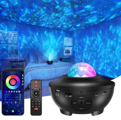Galaxia Proyector Portatil LED Luz Luces De Noche Colores Con Altavoz Bluetooth