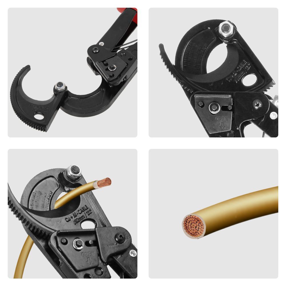 Kabelschneidezange LK-38A - Für Kabel Bis 16mm² Mit Gummi-Griffen