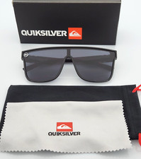 Quiksilver SciFi Shield Sunglasses Gloss Black Frame Dark Smoke Single Lens NIB
