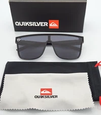 Quiksilver SciFi Shield Sunglasses Gloss Black Frame Dark Smoke Single Lens NIB