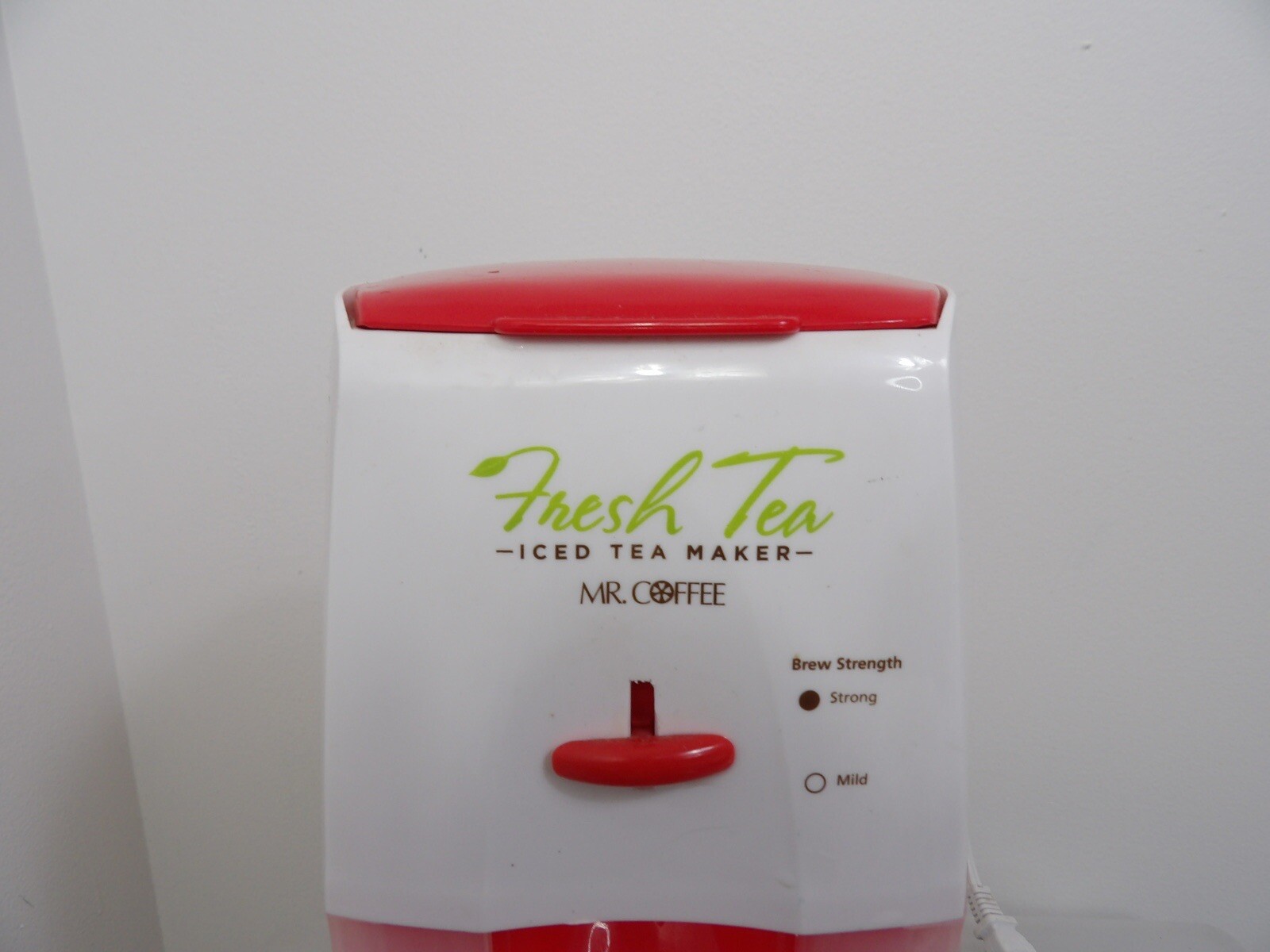 Mr Coffee Fresh Tea 3 Quart Iced Ice Tea Maker Red TM75RS No Pitcher