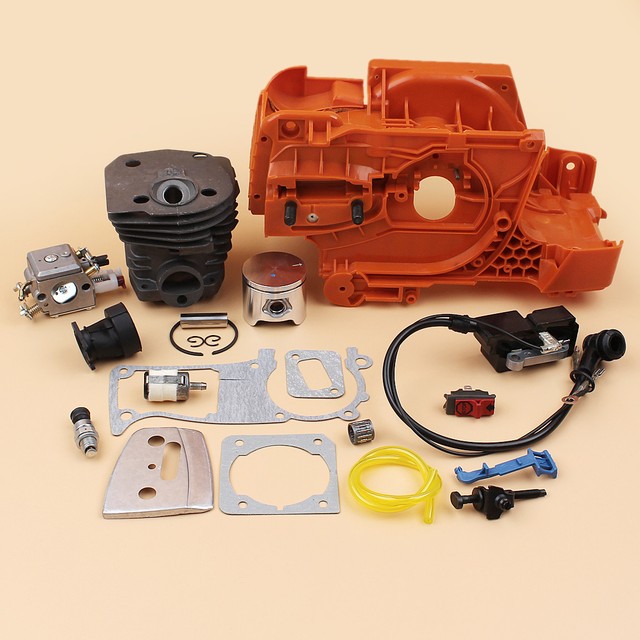 Crankcase Cylinder Piston Kit Fit Husqvarna 350 345 340 2150 2145 Chainsaw 44mm eBay